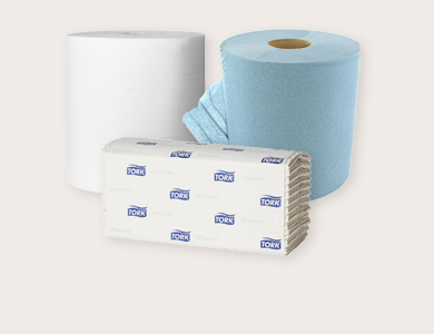 Handdoeken en poetsrollen