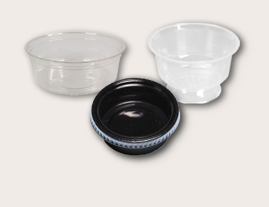 Kunststof cups en bowls