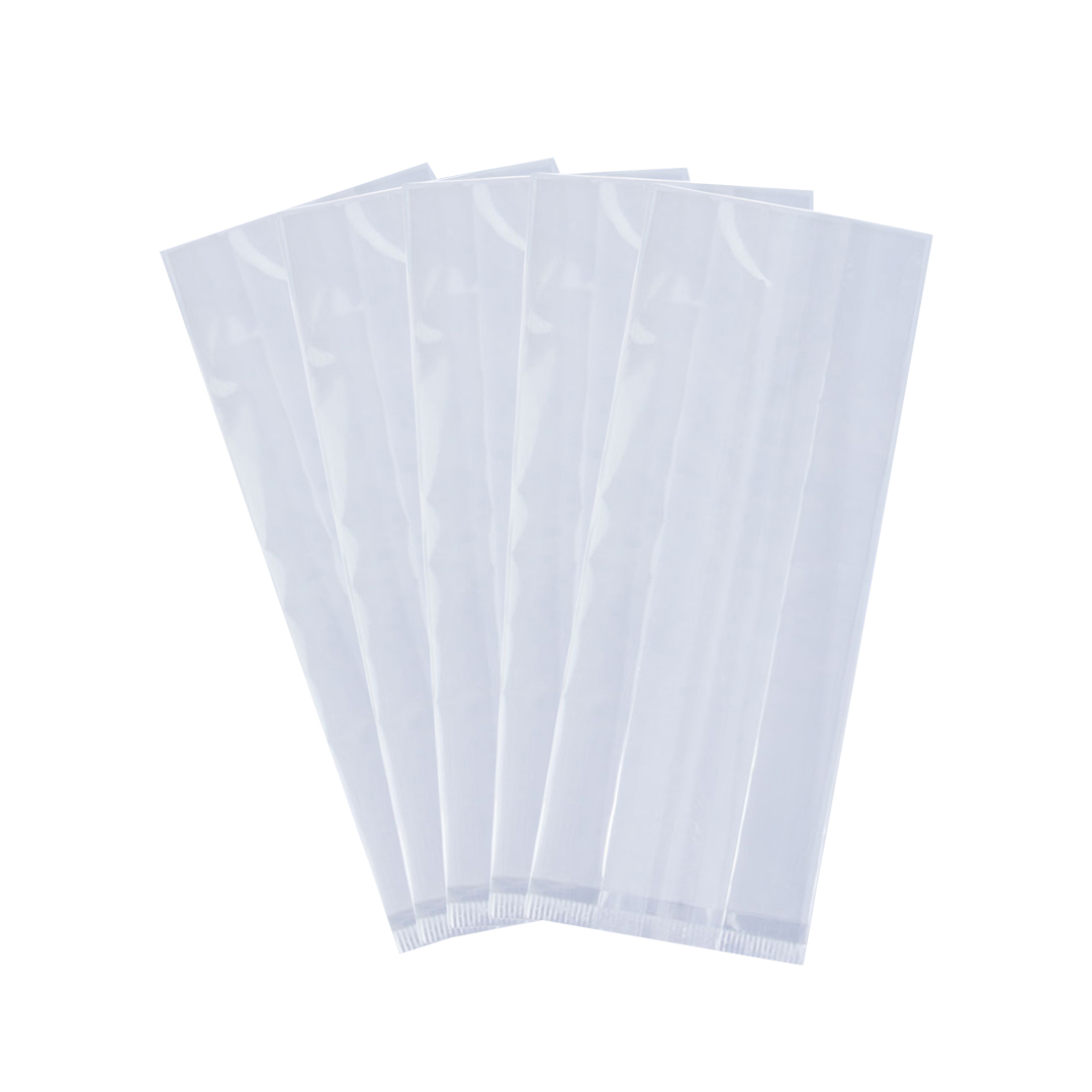 HDPE 22 x 4 x 38 cm, TELLER polyethyleen zakken op rol, plastic zakken Voedselverpakking pakketfolie Slagers Bakkerij Winkel Afvalverwijdering veilig product (500
