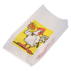 PP gecoat/gebleekt kraft kipzakken 13/7x28cm 1/2 kip