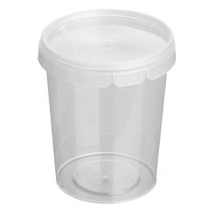 PP spuitgiet potten + deksel 95mm 520cc