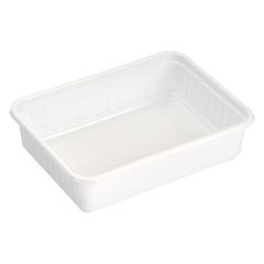 PP spuitgiet bakken 182x135x63mm 1000cc -WIT-