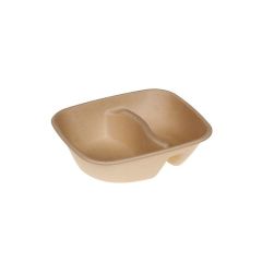 Suikerriet bowl 195x170x50mm 780ml 2-vaks