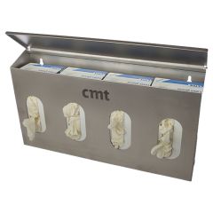 RVS houder t.b.v handschoentjes 300x530 x100mm