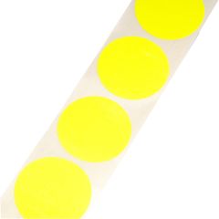 Papier etiketten fluor 35mm -Geel-