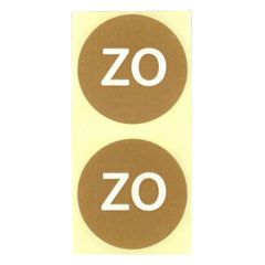 Daglabels afneembaar 19mm rond - Zondag