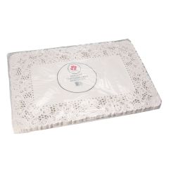 Gestreken kraft taartranden opengewerkt 40x30cm