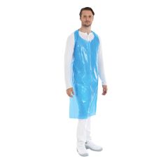 PE schorten geblokt 125x80mm - blauw