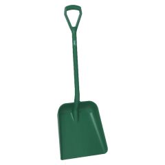 Vikan schop kort steel D-greep 56232 1040mm, blad 350x380x90