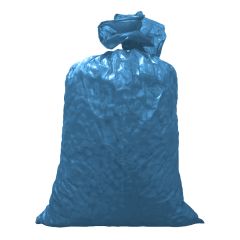 HDPE zakken vlak rol 58x100cm -BLAUW-