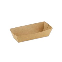 Kraft snackbakje A5 -ongecoat- 105x33x30mm