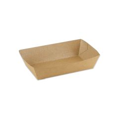 Kraft snackbakje A14 -ongecoat-  157x88x35mm