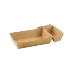 Kraft snackbakje A14+1 / A20 -ongecoat-  115x85x35mm