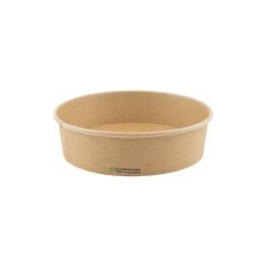 Kraft foodcontainer Ø183x49mm 850ml