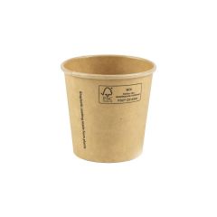 Kraft/PLA foodcontainer Ø61mm 3oz/90ml