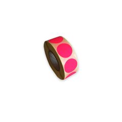 Etiketten op rol 27mm -FUCHSIA-