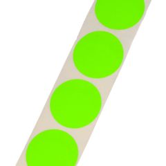 Papier etiketten fluor 35mm -Groen-