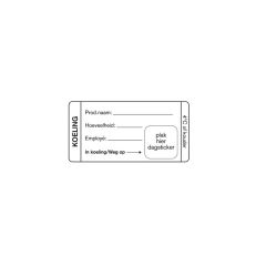 Papieren label KOELING FoodSecure® 25x75mm