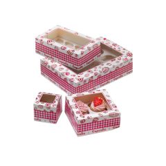 Kartonnen cupcake doos met inlay 360x250x80 - 12 stuks