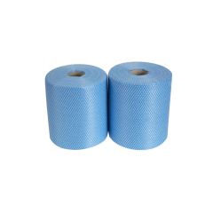 Non-woven antibacteriele poetsdoeken blauw  250mm x250mm