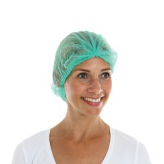 PP nonwoven haarnetjes clip cap 53cm -GROEN-