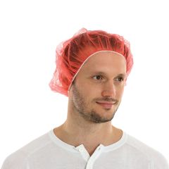 PP nonwoven haarnetjes clip cap 53cm -ROOD-