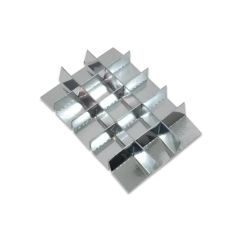 Duplex Zilver interieurs 175x120x33mm - 15-vaks